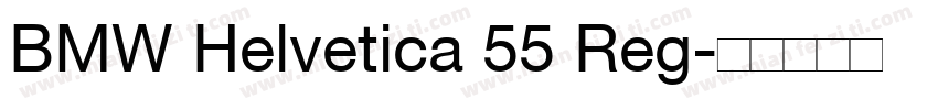 BMW Helvetica 55 Reg字体转换